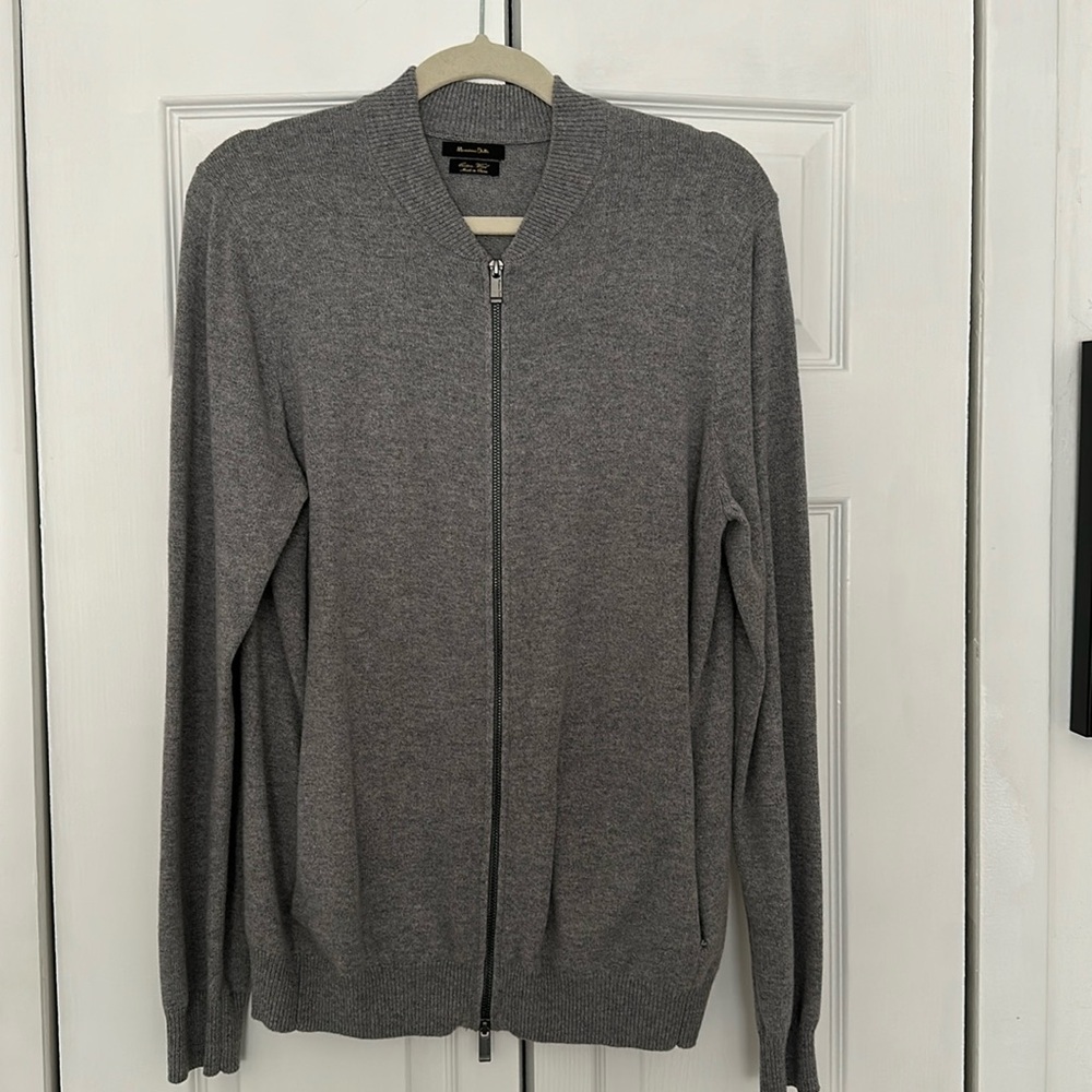 Massimo Duti Grey Cardigan. Size M.